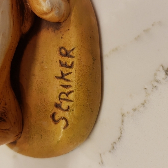 Vintage Moorcraft Striker Rabbit Figurine Hand Painted England - Picture 2 of 9